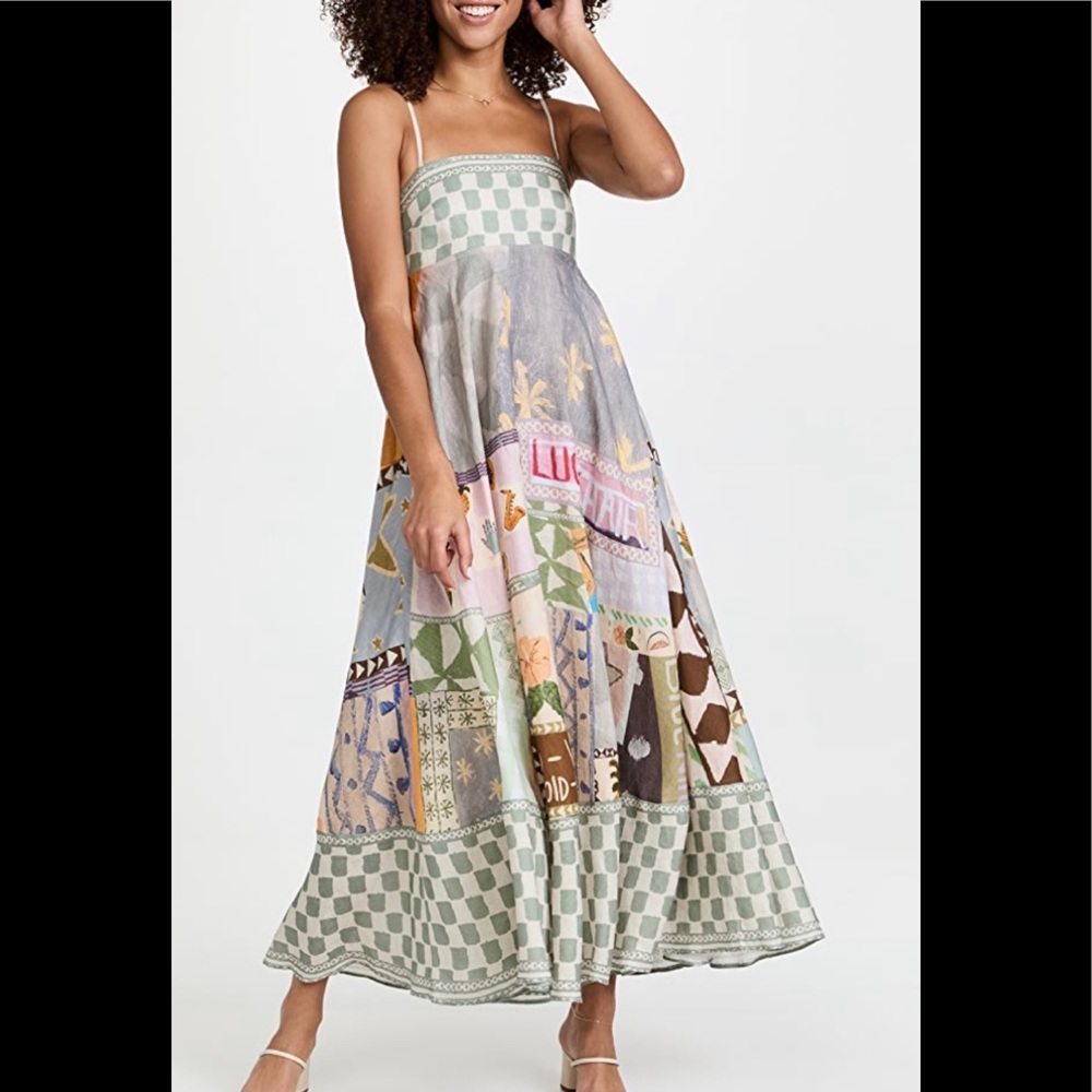 Boho Patchwork Maxi Dress in Pastel Multi - Picture 8 of 16